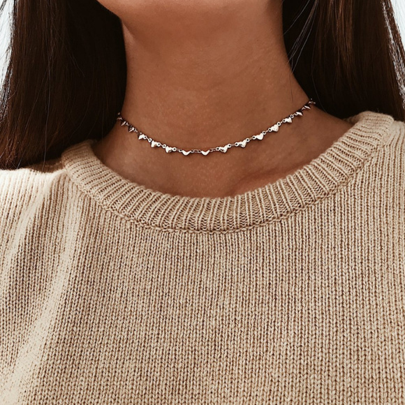 🍒2/$25 BRIGHT Heart Choker 💗 - Picture 2 of 4